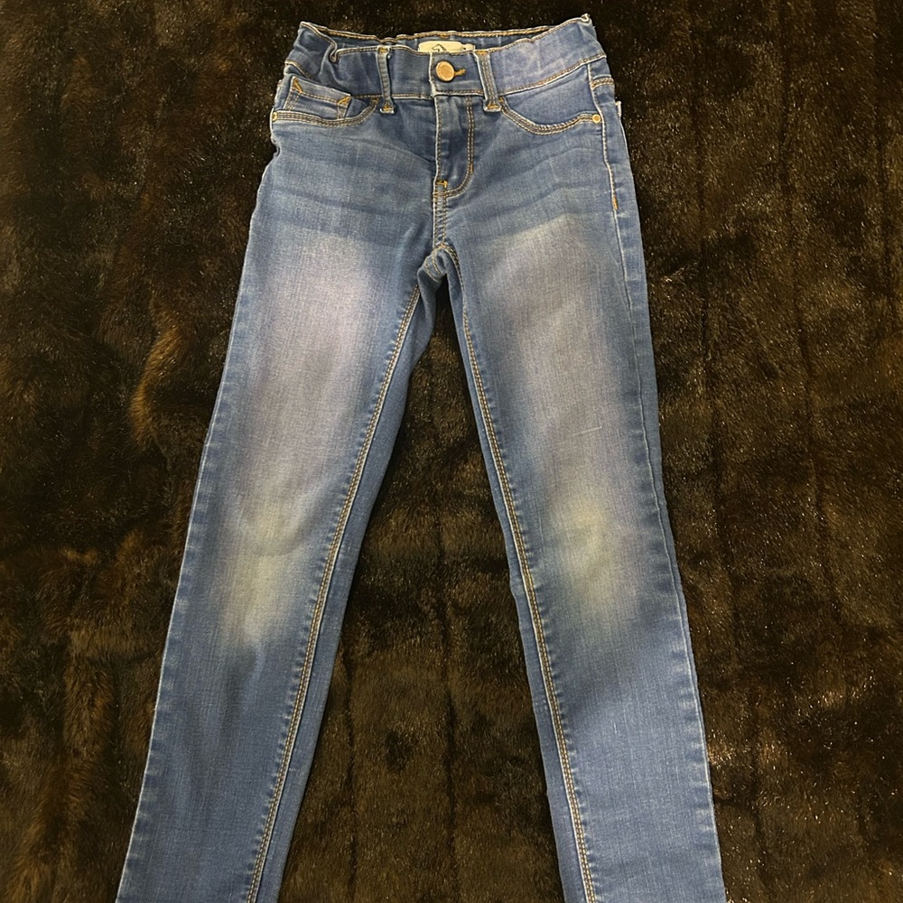 Jordache Girls Super Skinny Jeans Size 7 Blue Denim